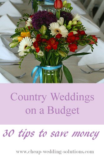 country weddings on a budget