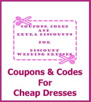 coupons and discount codes for wedding dresses