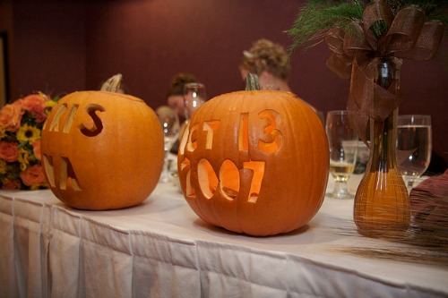 wedding date pumpkin