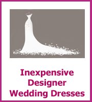 inexpensive designer wedding dresses