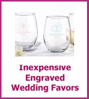 cheap engraved wedding favors