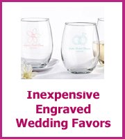 cheap engraved wedding favors