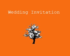 fall wedding invitation