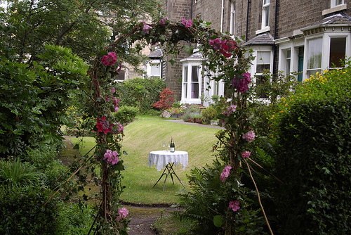 arch for a garden wedding