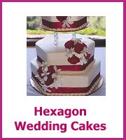 hexagon wedding cakes