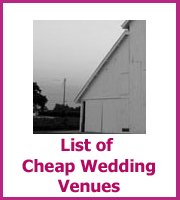 list of cheap wedding venues