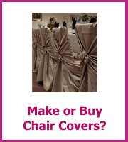 make or buy wedding chair covers