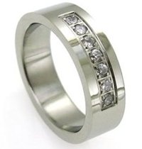 mens cz wedding band