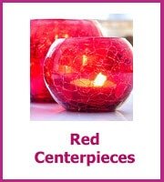 cheap red centerpieces