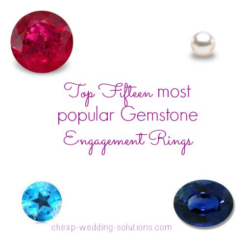 popular gemstone engagement rings