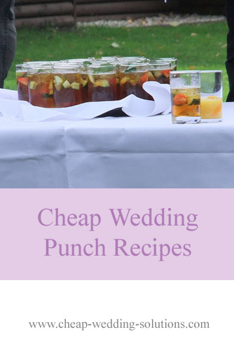 cheap wedding punch recipes