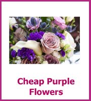 cheap purple wedding flowers