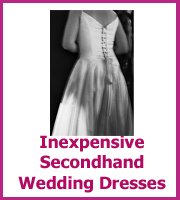 inexpensive secondhand wedding dresses