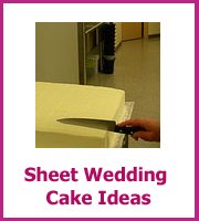 cheap sheet wedding cake ideas