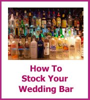 how to stock yuor wedding bar