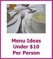 wedding menu ideas for under $10